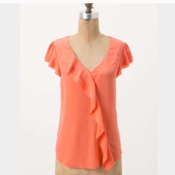Anthropologie Maeve Silk Top - Picture 1 of 6